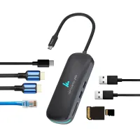 WOZOYO Type-C 8-in-1 Docking Station – Series 1 | USB-C Multiport Hub