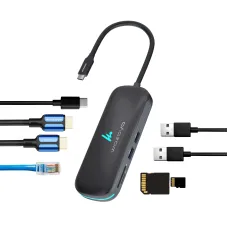 WOZOYO Type-C 8-in-1 Docking Station – Series 1 | USB-C Multiport Hub WOZOYO Type-C 8-in-1 Docking Station – Series 1 | USB-C Multiport Hub