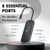 WOZOYO Type-C 8-in-1 Docking Station – Series 1 | USB-C Multiport Hub WOZOYO Type-C 8-in-1 Docking Station – Series 1 | USB-C Multiport Hub
