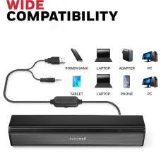 Honeywell Moxie V500 10W Portable USB Wired Soundbar Honeywell Moxie V500 10W Portable USB Wired Soundbar